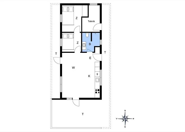 Дом отдыха Lk281-lokken-lonesvej-5 Лёккен